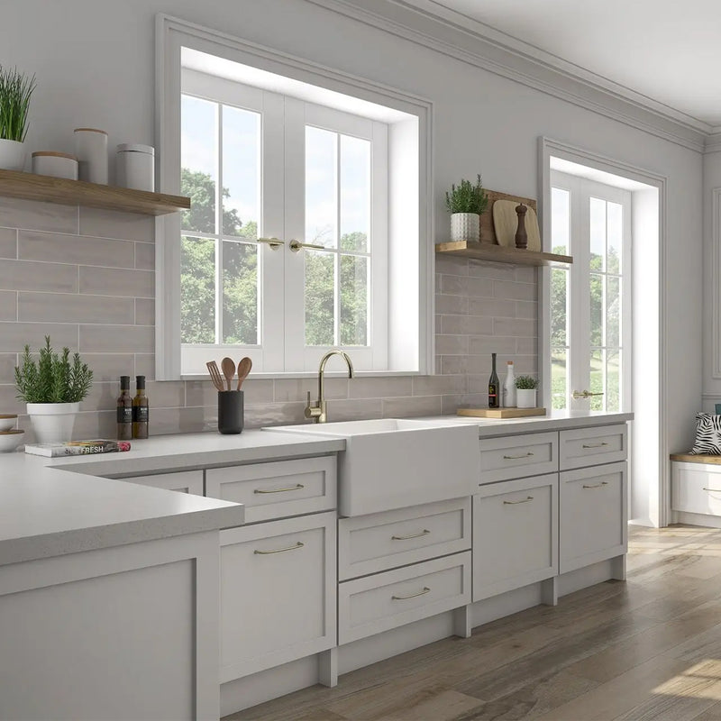 Flow Tender Gray Rectangular Wall Tile - Wall Mount - 3 x 12" Ceramic/Gray