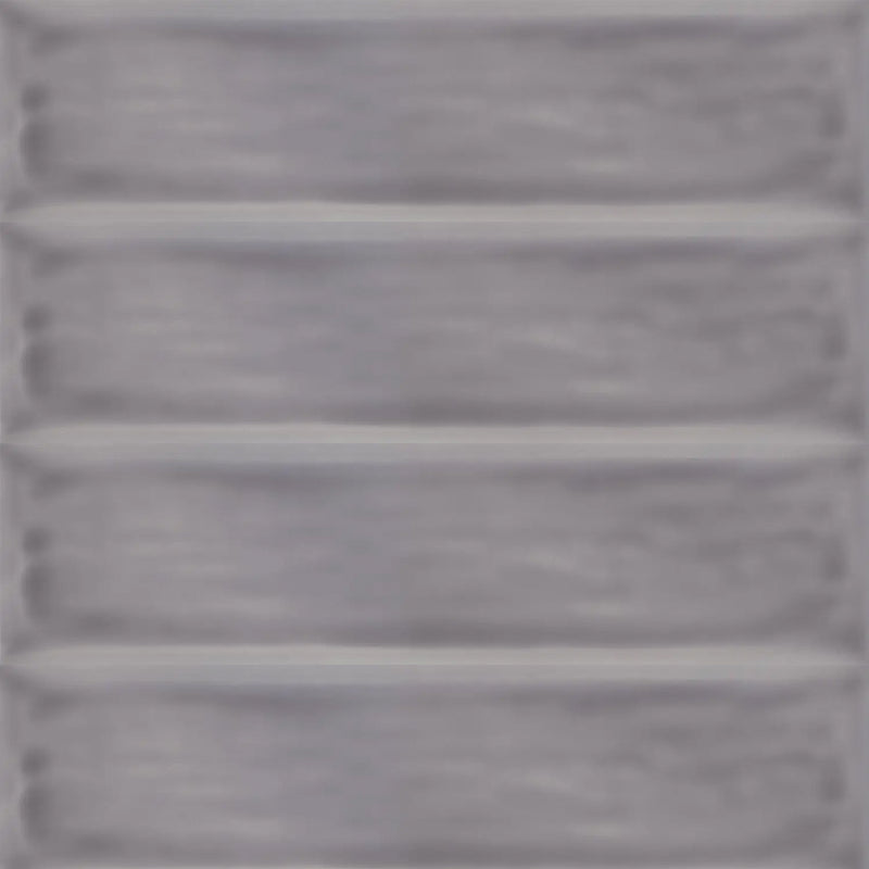 Flow Lavender Rectangular Wall Tile - Wall Mount - 3 x 12" Ceramic/Grey