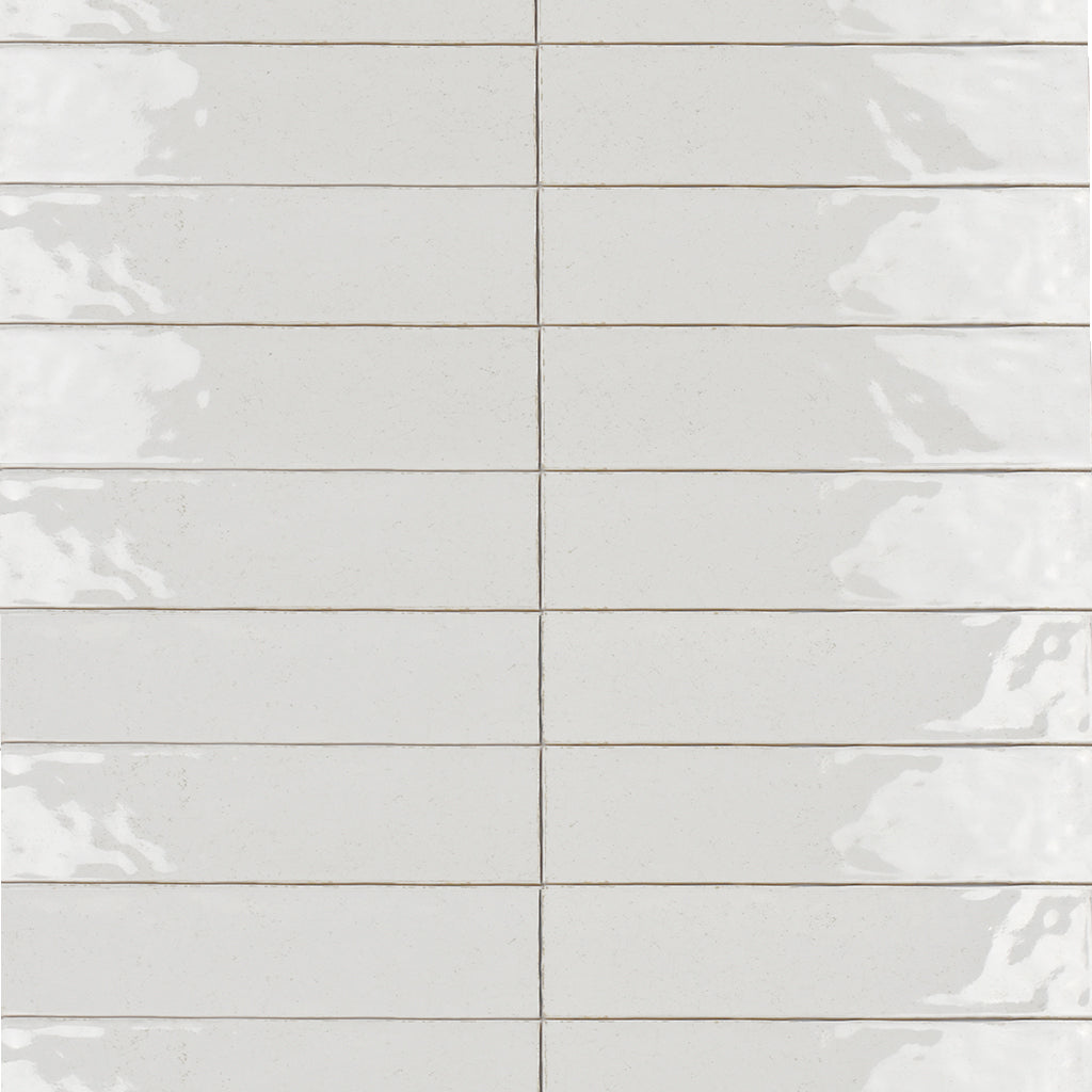 Maiolica White Crackled Wall Tile - Wall Mount - 12