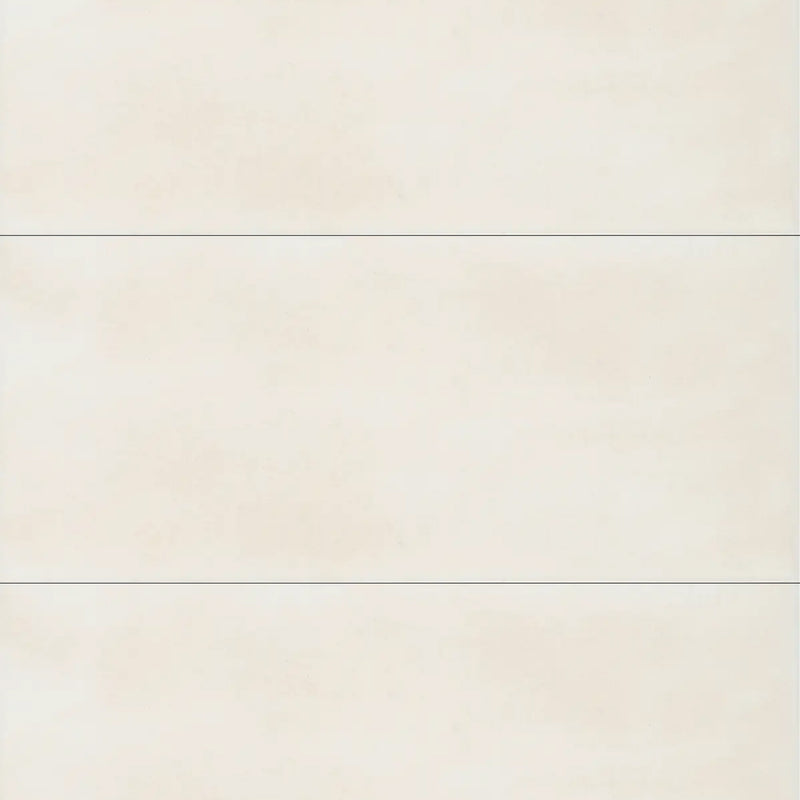 Maiolica Biscuit Bright Wall Tile - Wall Mount - 4 x 10" Ceramic/Cream