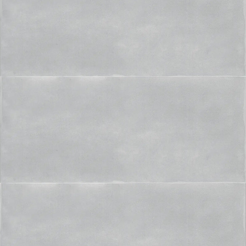 Maiolica Tender Gray Bright Wall Tile - Wall Mount - 4 x 10" Ceramic/Gray