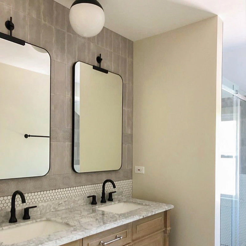 Maiolica Tender Gray Bright Wall Tile - Wall Mount - 4 x 10" Ceramic/Gray