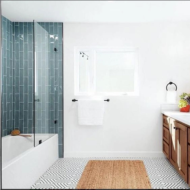 Maiolica Blue Steel Crackled Wall Tile - Wall Mount - 3 x 12" Ceramic/Blue