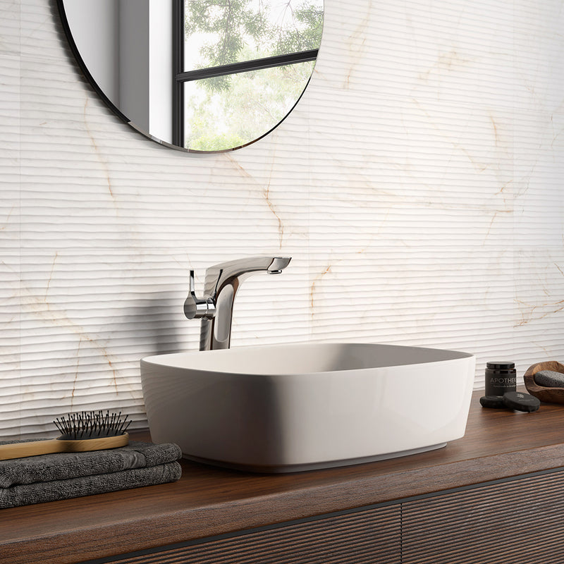 Marble Dolomita Suite Wall Tile - Wall Mount - 12 x 24 " Porcelain/Glazed