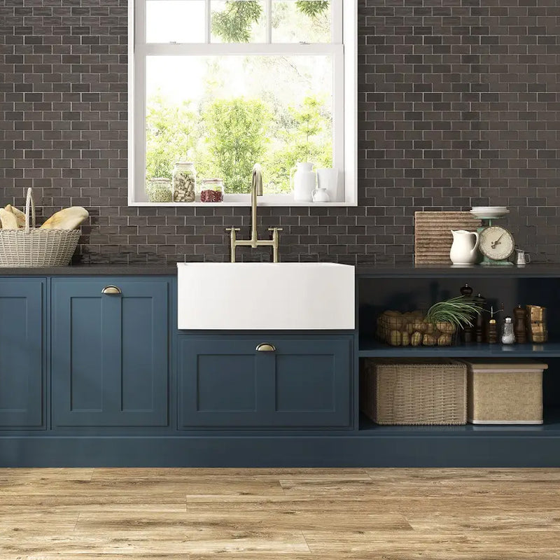 St. Tropez Bronce Wall Tile - Wall Mount - 5 x 5" Ceramic/Bronze