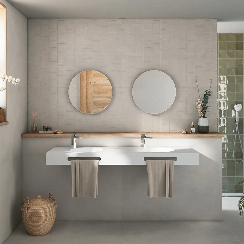 St. Tropez Blanco Wall Tile - Wall Mount - 2.5 x 5" Ceramic/White