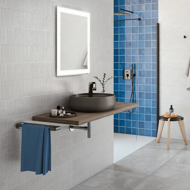 St. Tropez Blanco Wall Tile - Wall Mount - 2.5 x 5" Ceramic/White