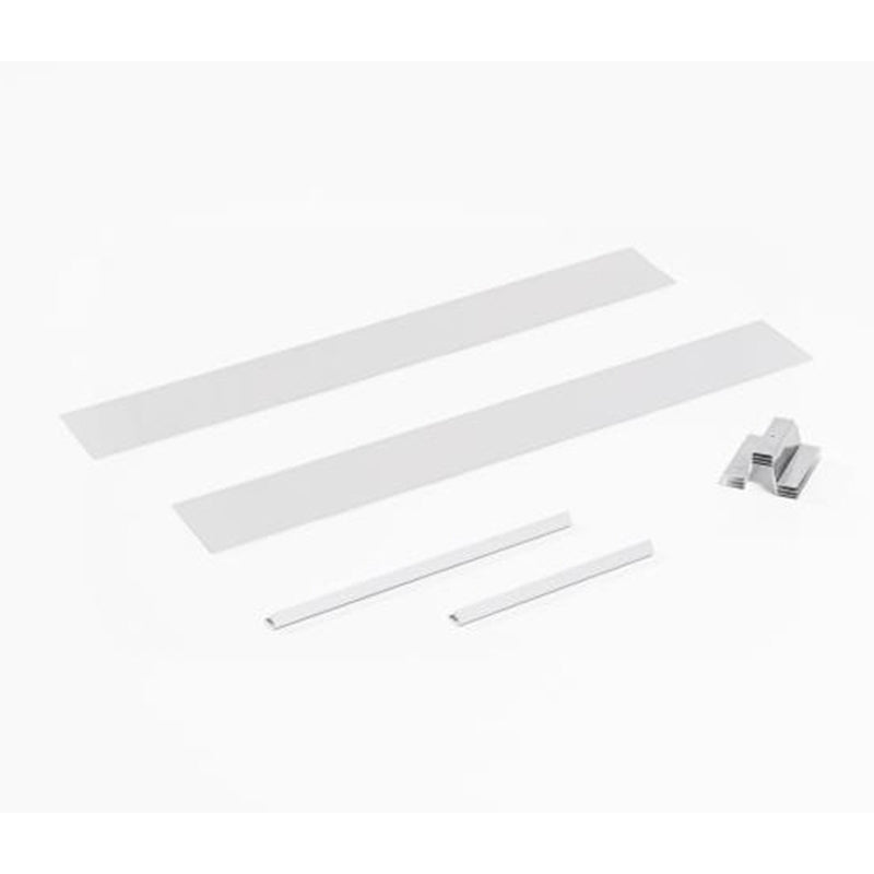 PL Portray Cabinet Side - Wall Mount - 72" Aluminum/Glass/Polished