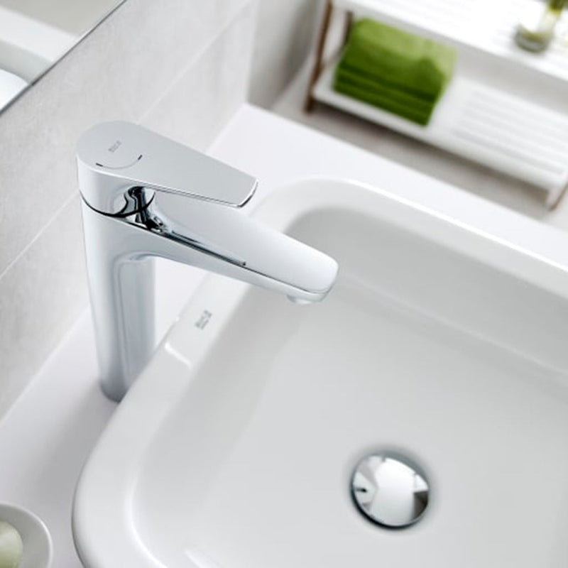 Atlas Bathroom Faucet - Vessel - 12" Brass/Polished Chrome