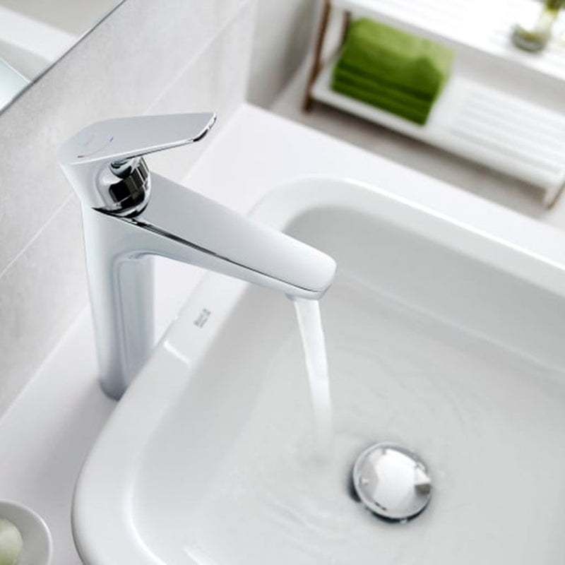 Atlas Bathroom Faucet - Vessel - 12" Brass/Polished Chrome