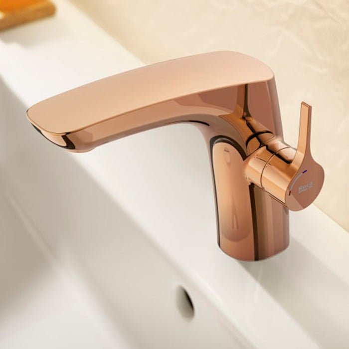 Insignia Bathroom Faucet - Single Hole - 7" Brass/Brushed Gold