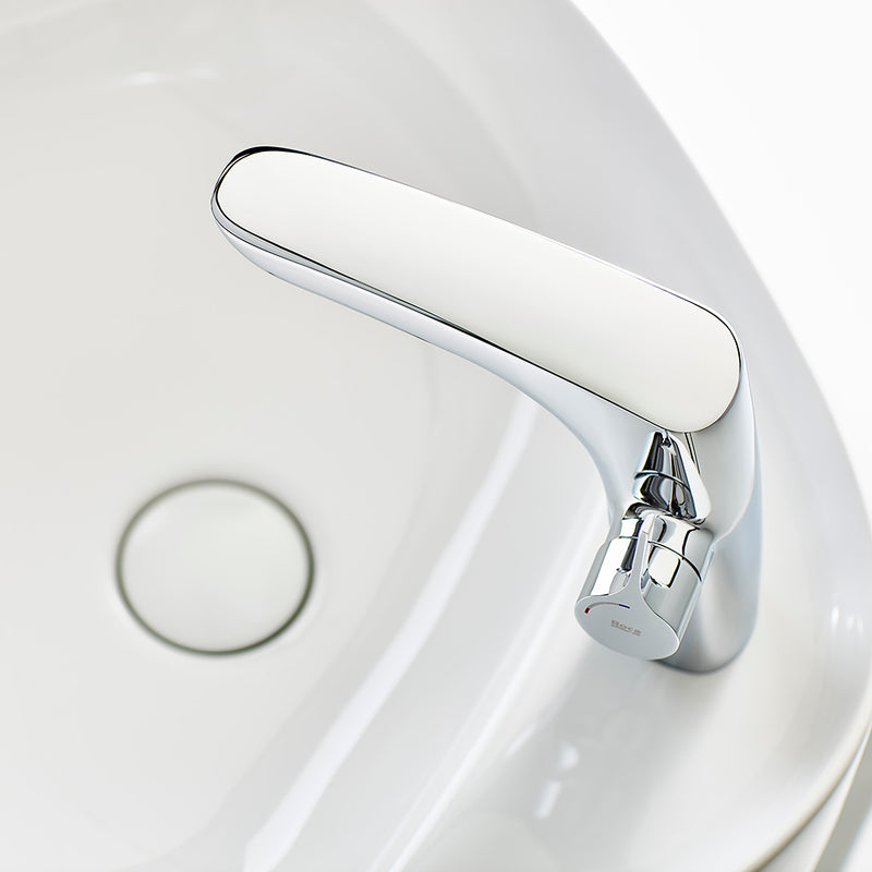 Insignia Bathroom Faucet - Single Hole - 7" Brass/Brushed Gold