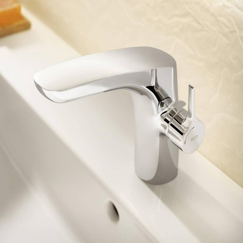 Insignia Bathroom Faucet - Single Hole - 7" Brass/Polished Chrome