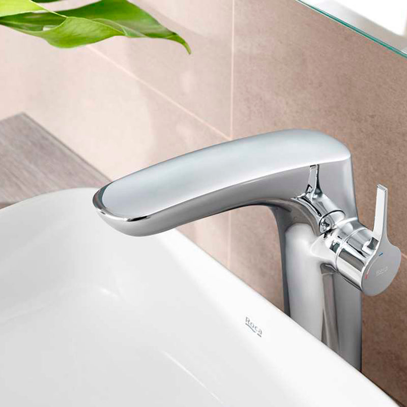 Insignia Cold Start Bathroom Faucet - Vessel - 10" Brass/Polished Chrome