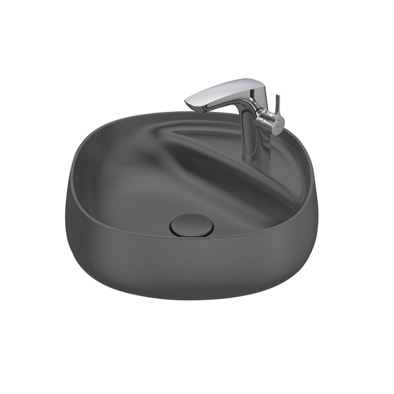 Beyond Bathroom Sink - Vessel - 18" Fineceramic/Matte Onyx