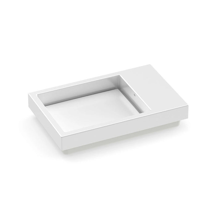 Horizon Skyline Left Bathroom Sink - Vessel - 24" Ceramic/White