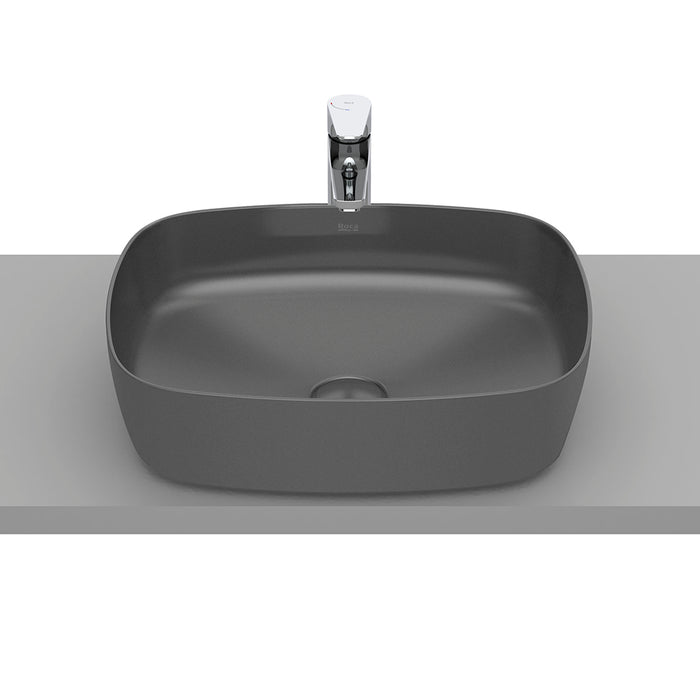 Inspira Soft Bathroom Sink - Vessel - 20" Fineceramic/Matt Onyx