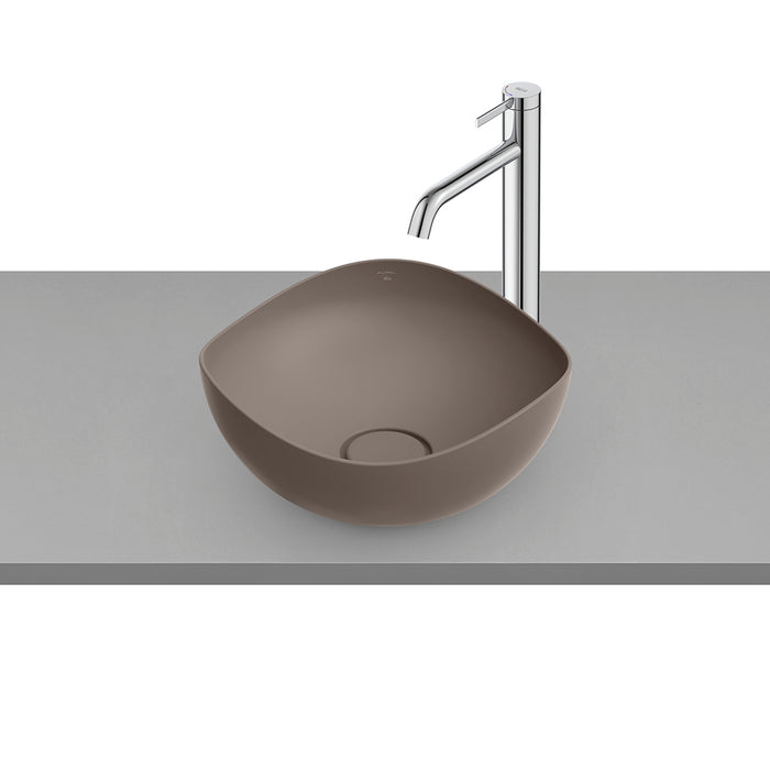 Ohtake Bathroom Sink - Vessel - 15" Ceramic/Coffee