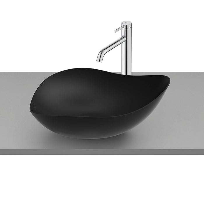 Ohtake Bathroom Sink - Vessel - 22" Ceramic/Matt Black