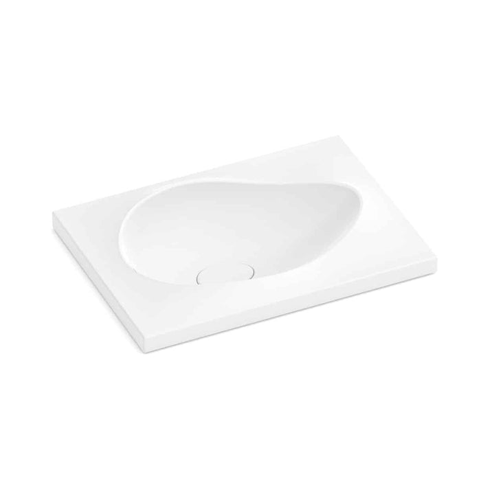 Ohtake Bathroom Sink - Vessel - 25" Ceramic/Matt White