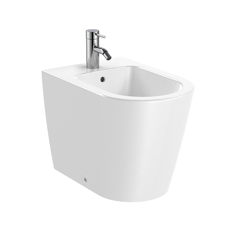 Inspira Round Bidet - Floor Mount - 15" Porcelain/Glossy White
