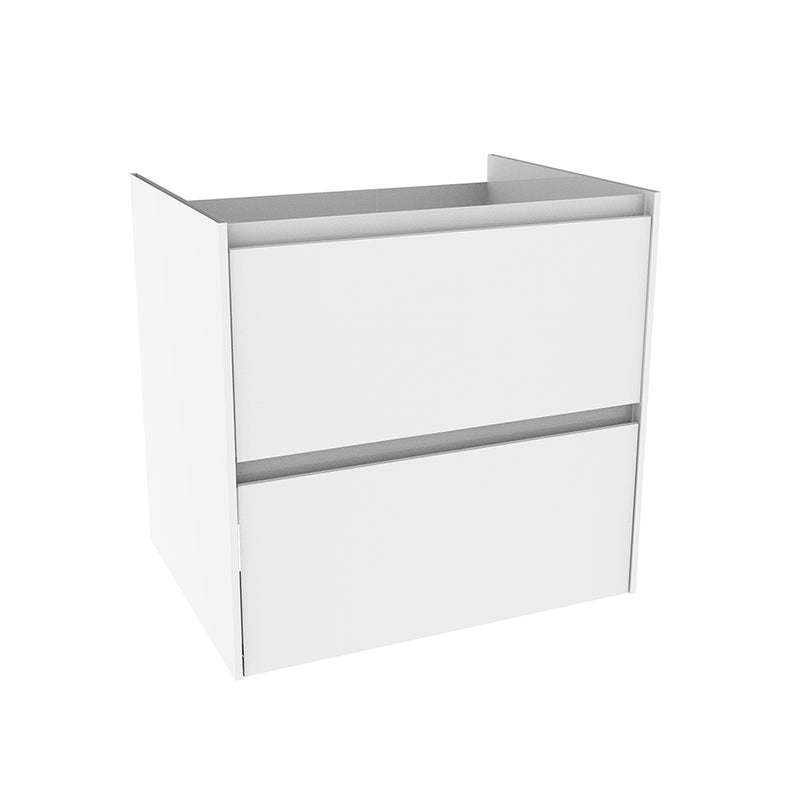 Ona 2 Drawers Cabinet Only - Wall Mount - 24" Mdf/Matt White