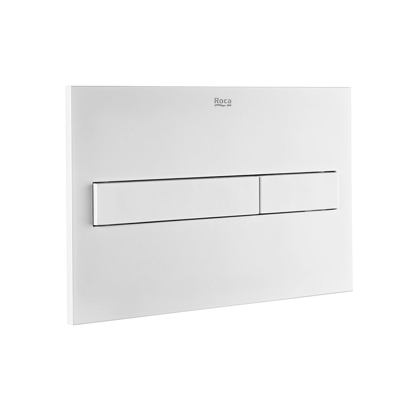 In-Wall PL7 Dual Toilet Flush Plate - Wall Mount - 10" Plastic/Matt White