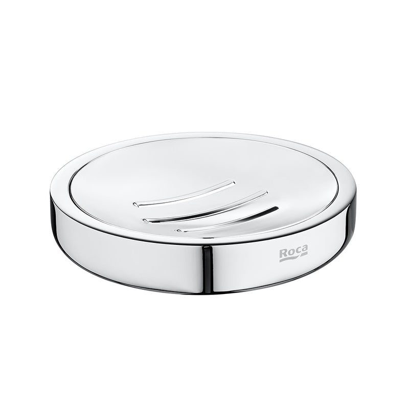 Tempo Soap Dish - Free Standing - 5" Brass/Polished Chrome