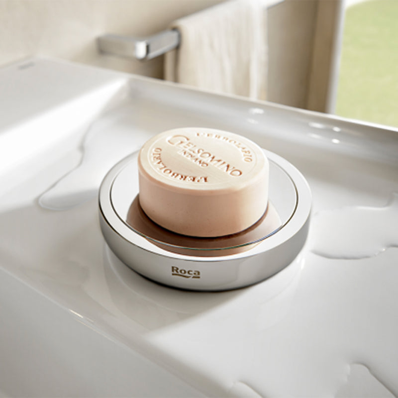 Tempo Soap Dish - Free Standing - 5" Brass/Brushed Gold