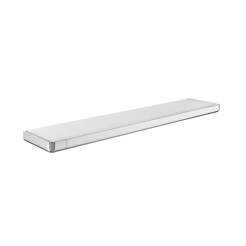 Tempo Shower Shelf - Wall Mount - 24" Brass/Glass/Polished Chrome