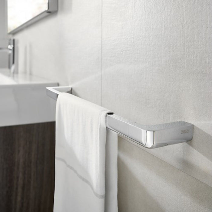 Tempo Single Towel Bar - Wall Mount - 24" Brass/Polished Chrome