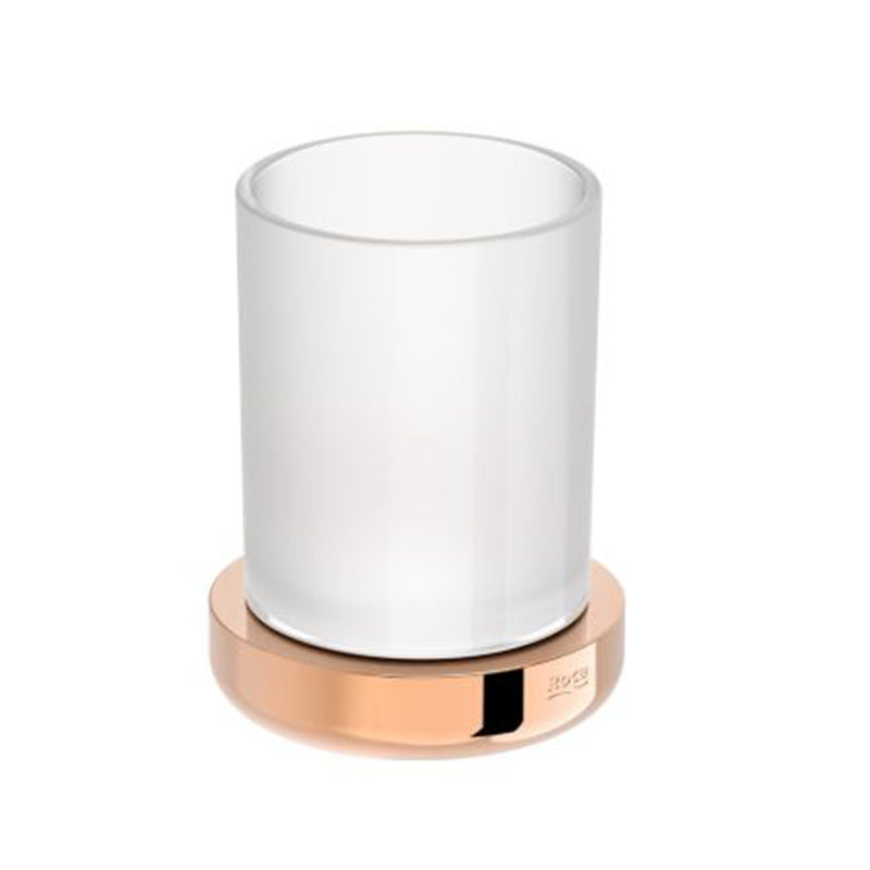 Tempo Toothbrush Holder - Over Mount - 5" Brass/Glass/Brushed Gold