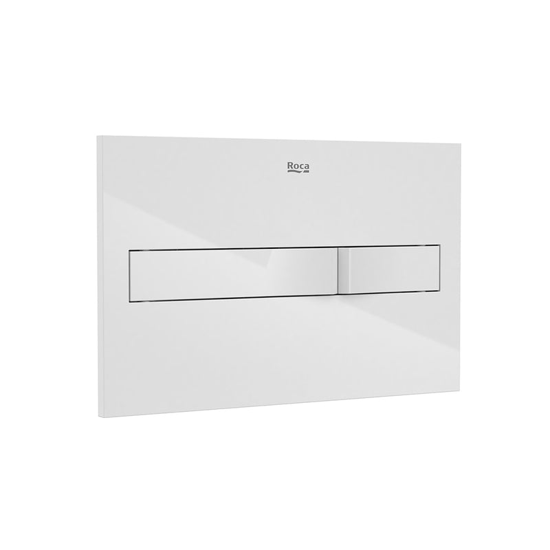 Inspira Round Complete Rimless Toilet with In-Wall PL2 Dual Flush Plate - Wall Mount - 15" Porcelain/Glossy White