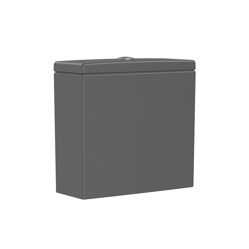 Inspira Round Complete Dual Flush Two Piece Toilet - Floor Mount - 15" Porcelain/Matte Onyx