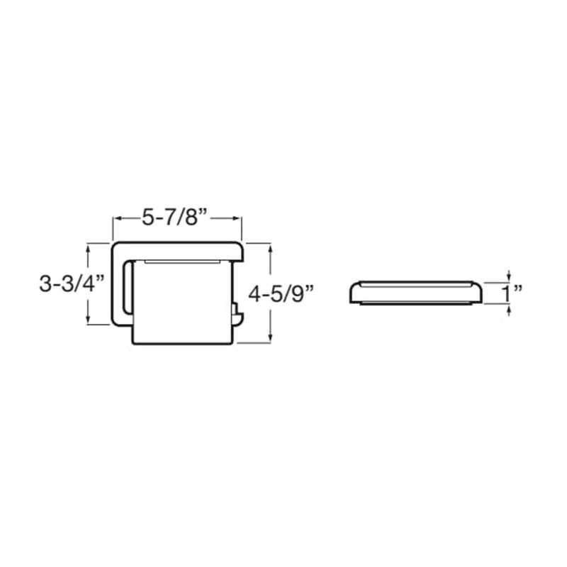 Tempo Toilet Paper Holder - Wall Mount - 6" Brass/Polished Chrome