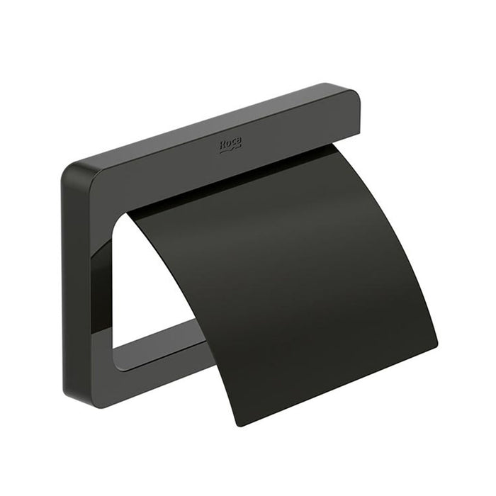 Tempo Toilet Paper Holder - Wall Mount - 6" Brass/Titanium Black