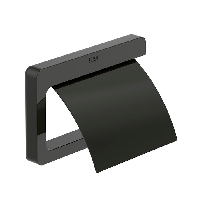 Tempo Toilet Paper Holder - Wall Mount - 6" Brass/Brushed Titanium Black