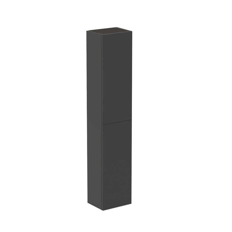 Vida 2 Doors Auxiliary Column - Wall Mount - 12" Particle Board Laminated/Anthracite