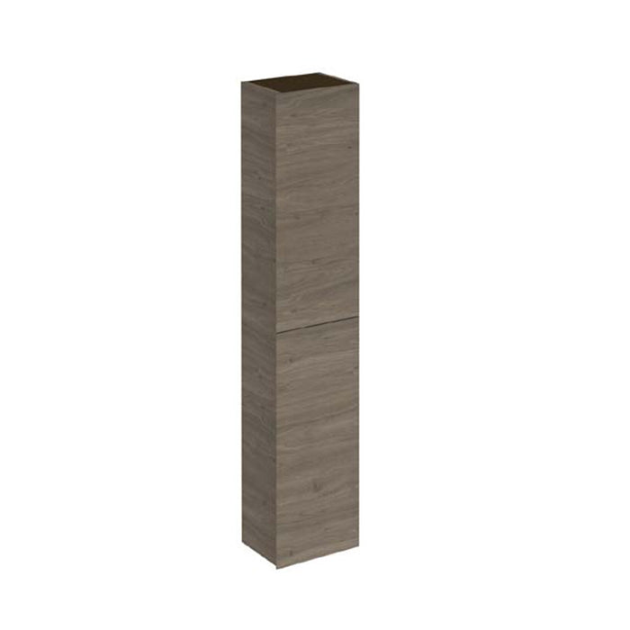 Vida 2 Doors Column Auxiliary Vanity - Wall Mount - 12" Particle Board Laminated/Eternity Oak