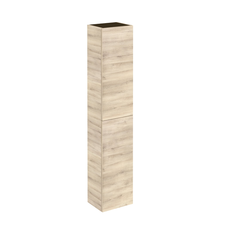 Vida 2 Doors Auxiliary Column - Wall Mount - 12" Particle Board Laminated/Nature Beige