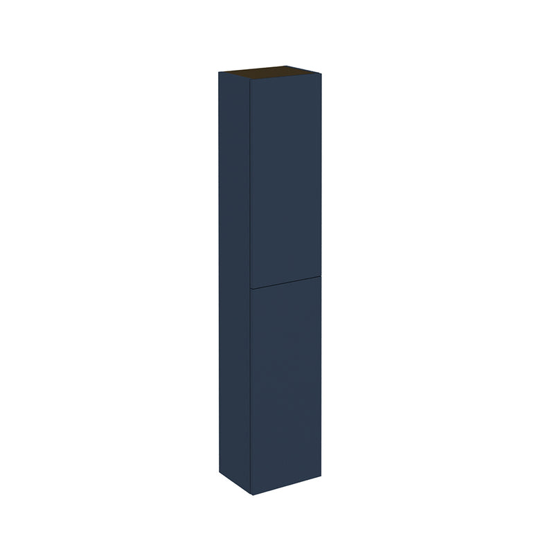 Vida 2 Doors Auxiliary Column - Wall Mount - 12" Particle Board Laminated/Matt Navy Blue