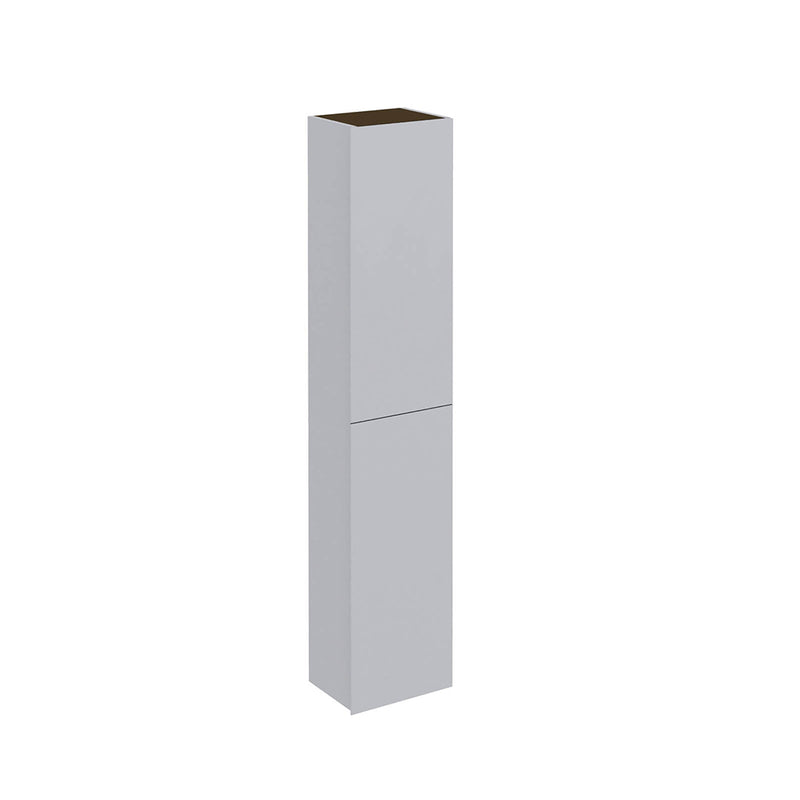 Vida 2 Doors Auxiliary Column - Wall Mount - 12" Particle Board Laminated/Gloss Galet