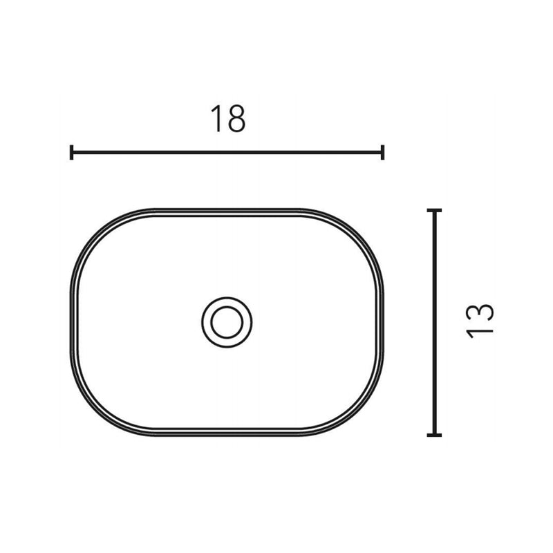 Oval Bathroom Sink - Vessel - 18" Solid Surface/Matt White