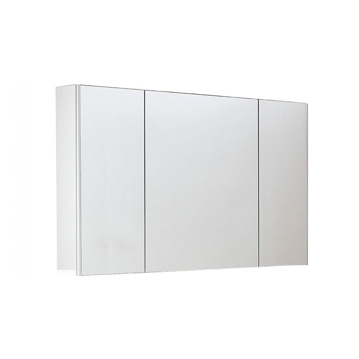 Nika Square Medicine Cabinet - Wall Mount - 40" Glass/White