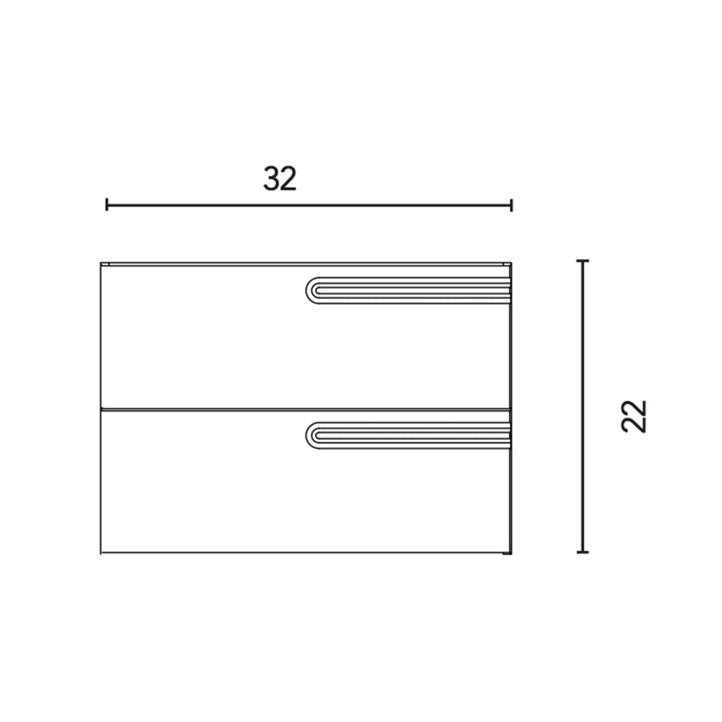 Econic 2 Drawers Bathroom Vanity with Ceramic Single Sink - Wall Mount - 32" Mdf/Forest Green