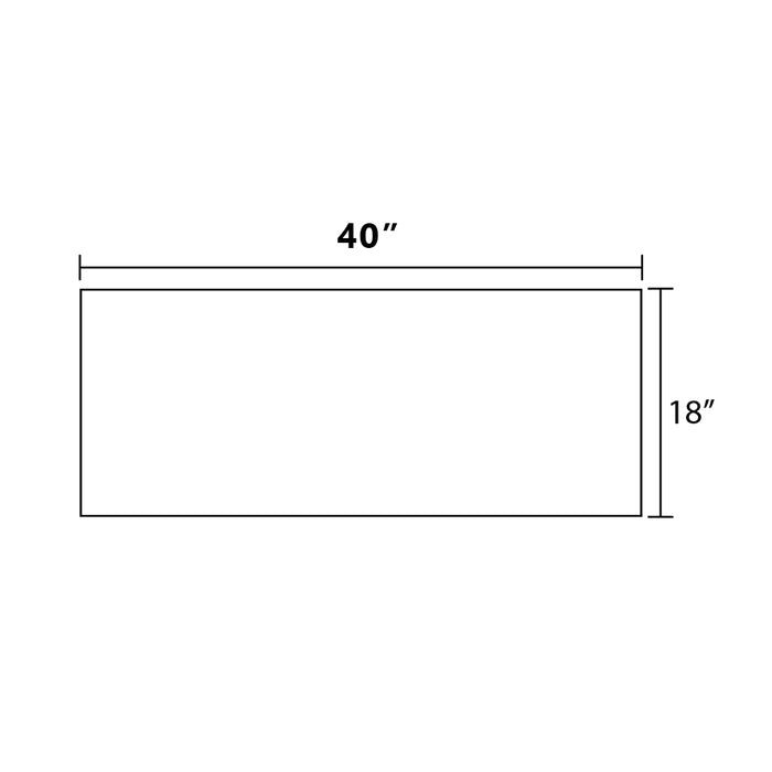 Econic 2 Drawers And 1 Door Right Handle Bathroom Vanity with Mineral Countertop - Wall Mount - 40" Mdf/Matt White