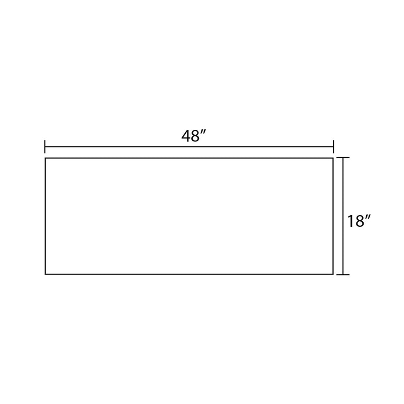 Econic 2 Drawers And 1 Door Bathroom Vanity with Mineral Countertop - Wall Mount - 48" Mdf/Terracotta