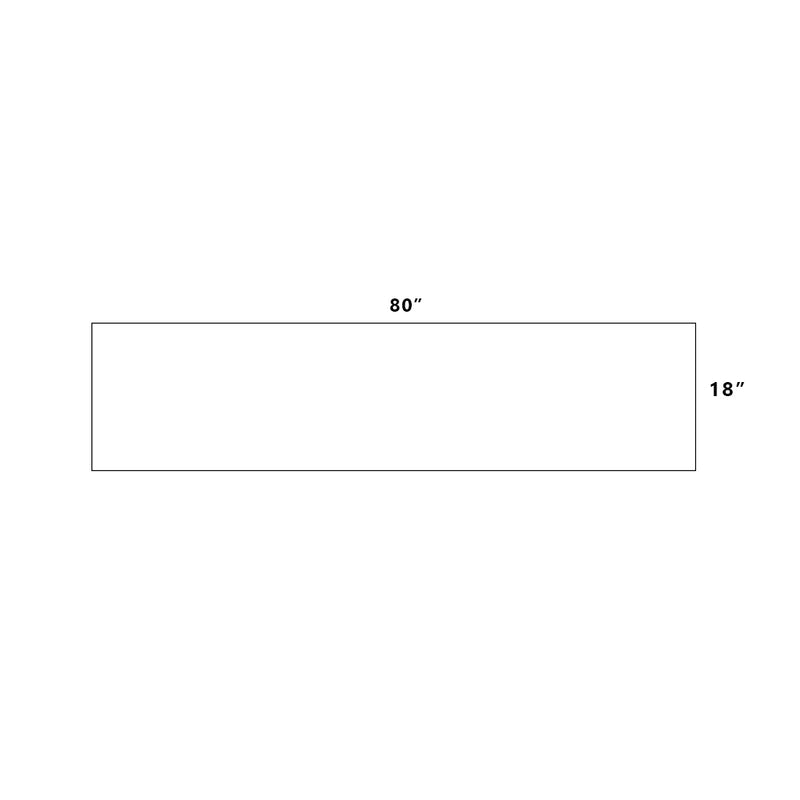 Mio 2 Drawers Bathroom Vanity with Mineral Countertop - Wall Mount - 80" Particle Board Laminated/Grey Elm