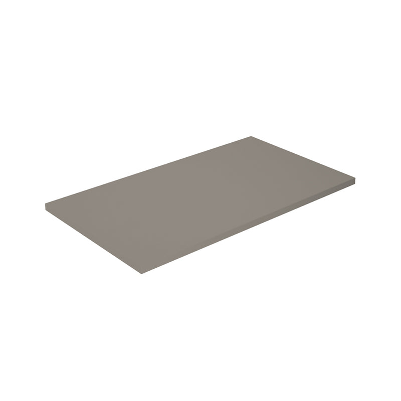 Mio 4 Drawers + 2 Open Shelf Bathroom Vanity with Mineral Countertop - Wall Mount - 80" Particle Board Laminated/Sand Matt