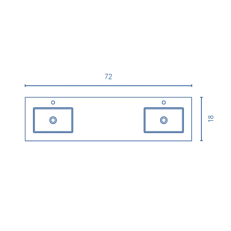 Mio 4 Drawers + 1 Open Shelf Bathroom Vanity with Mineral Sink - Wall Mount - 72" Particle Board Laminated/White Oak/Sand